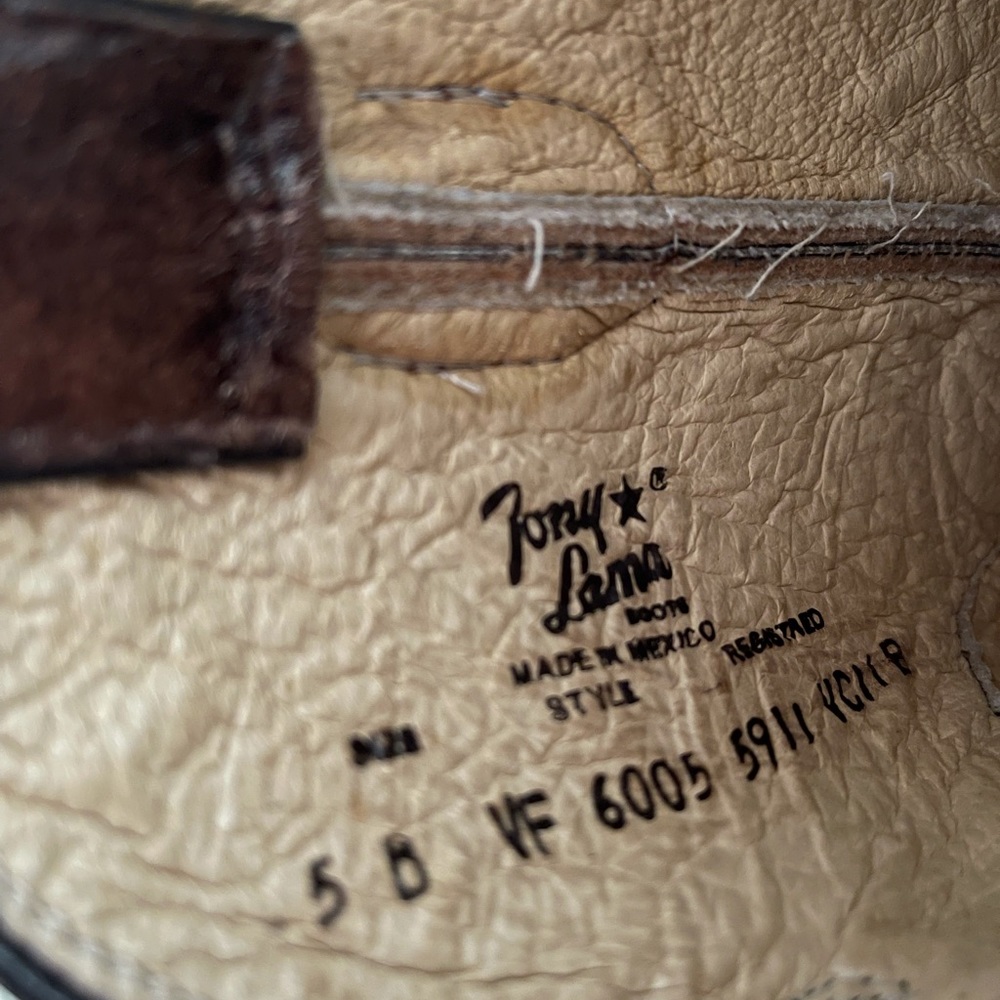 Tony Lama Snip Toe Boot. Size 5b - image 3